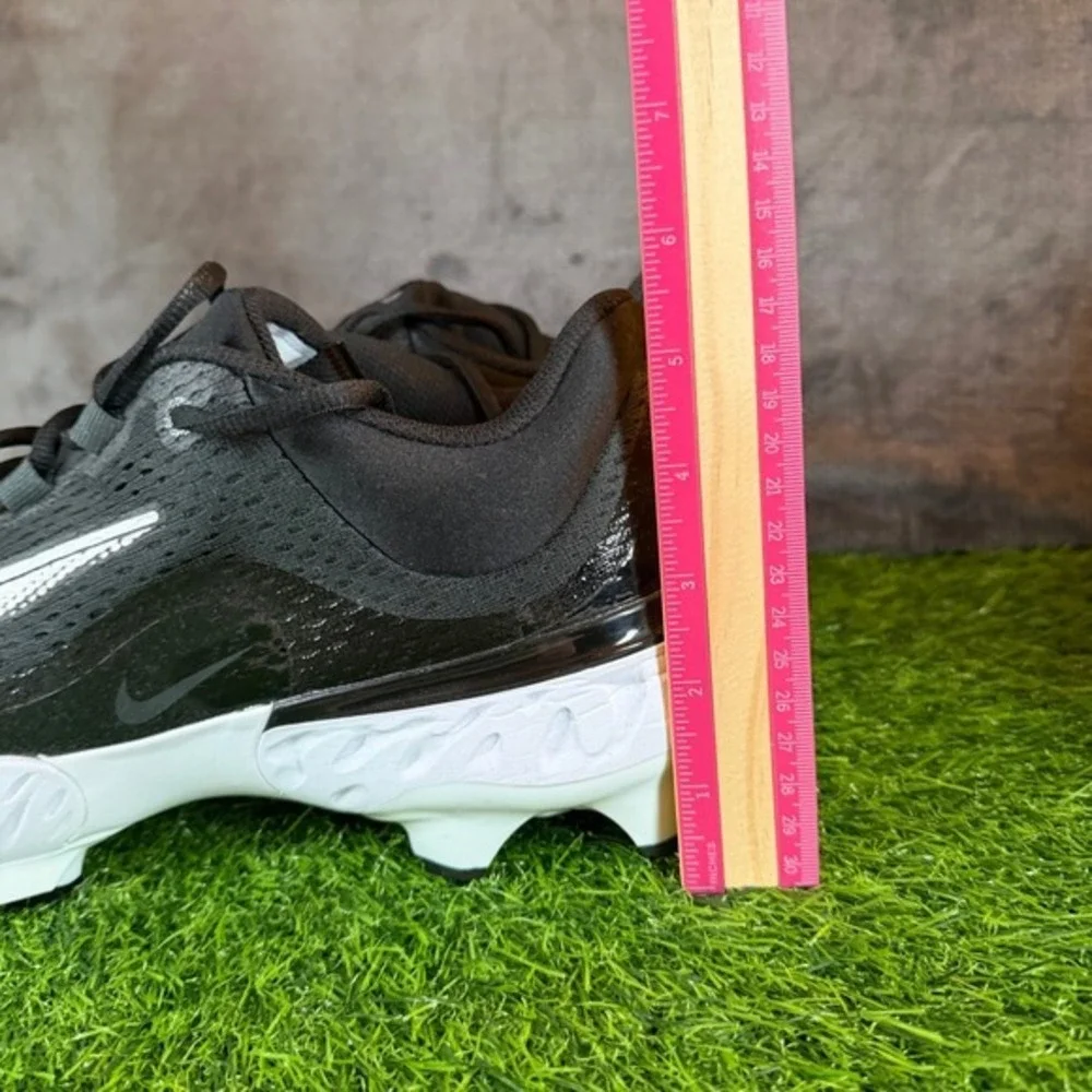 Nike Alpha Huarache Elite 4 Low MCS Mens Size 13 Black Baseball Cleats